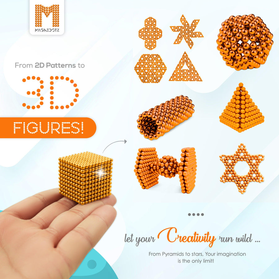 2.5MM Orange MagneDotZ 1000 pcs