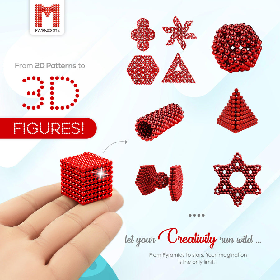 2.5 MM Red MagneDotZ 512pcs