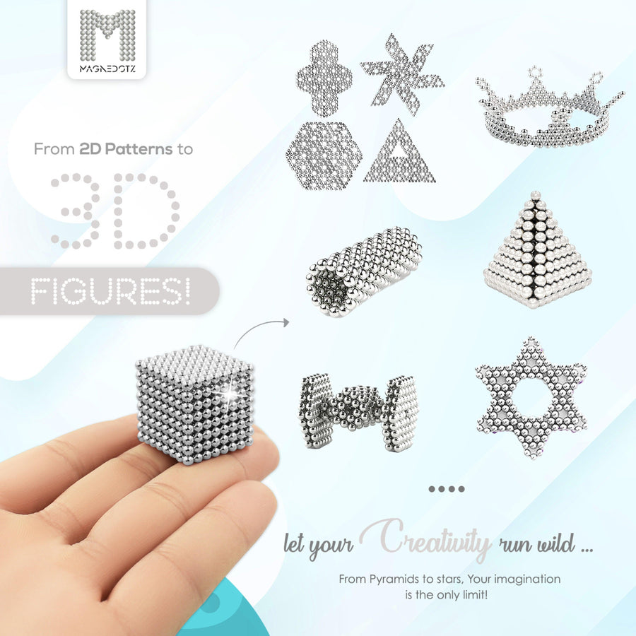 2.5 MM Silver MagneDotZ 512pcs