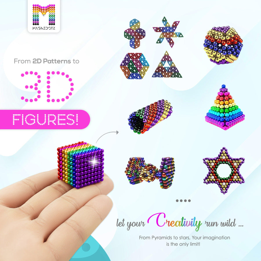 2.5MM 8 Color MagneDotZ 512pcs