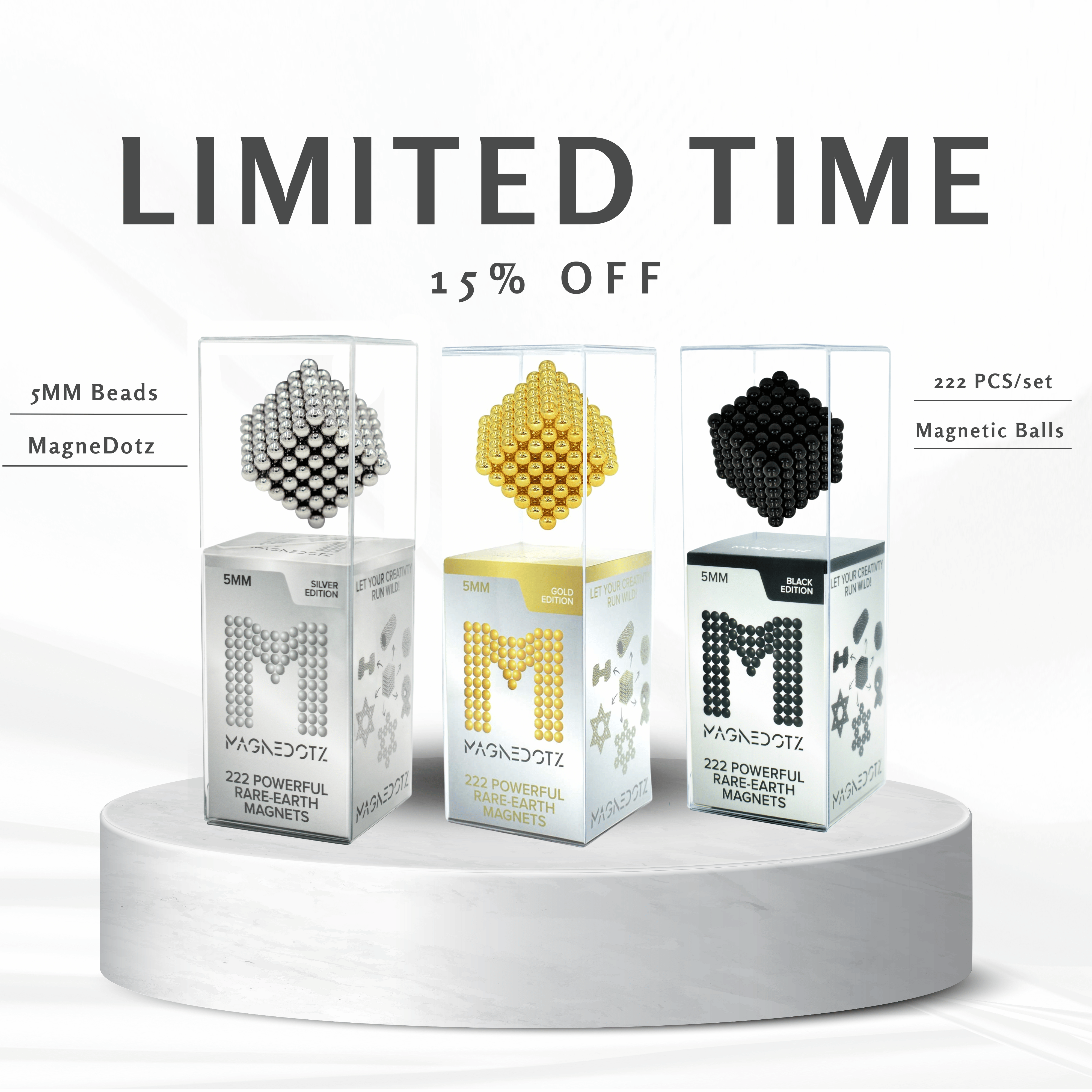 Three 5MM Magnedotz Sets – MagneDotZ