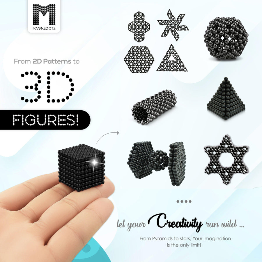 2.5 MM Black MagneDotZ 512pcs