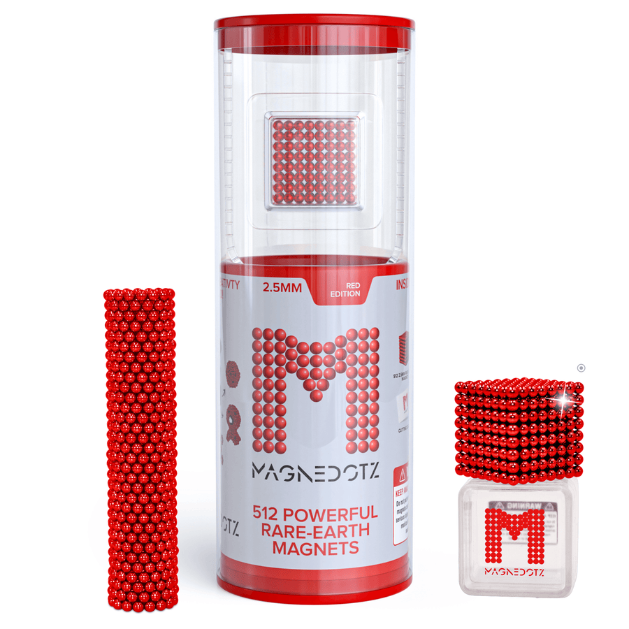 2.5 MM Red MagneDotZ 512pcs