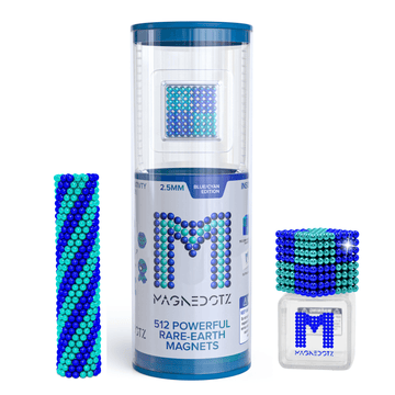 2.5 MM Blue & Cyan MagneDotZ 512pcs