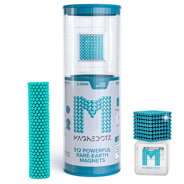 2.5 MM Cyan MagneDotZ 512pcs