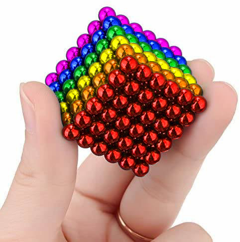 216 pcs NEOCUBE 5mm Colorful RAINBOW Magnetic Balls Neodymium Magnets  Multicolor - Rainbow