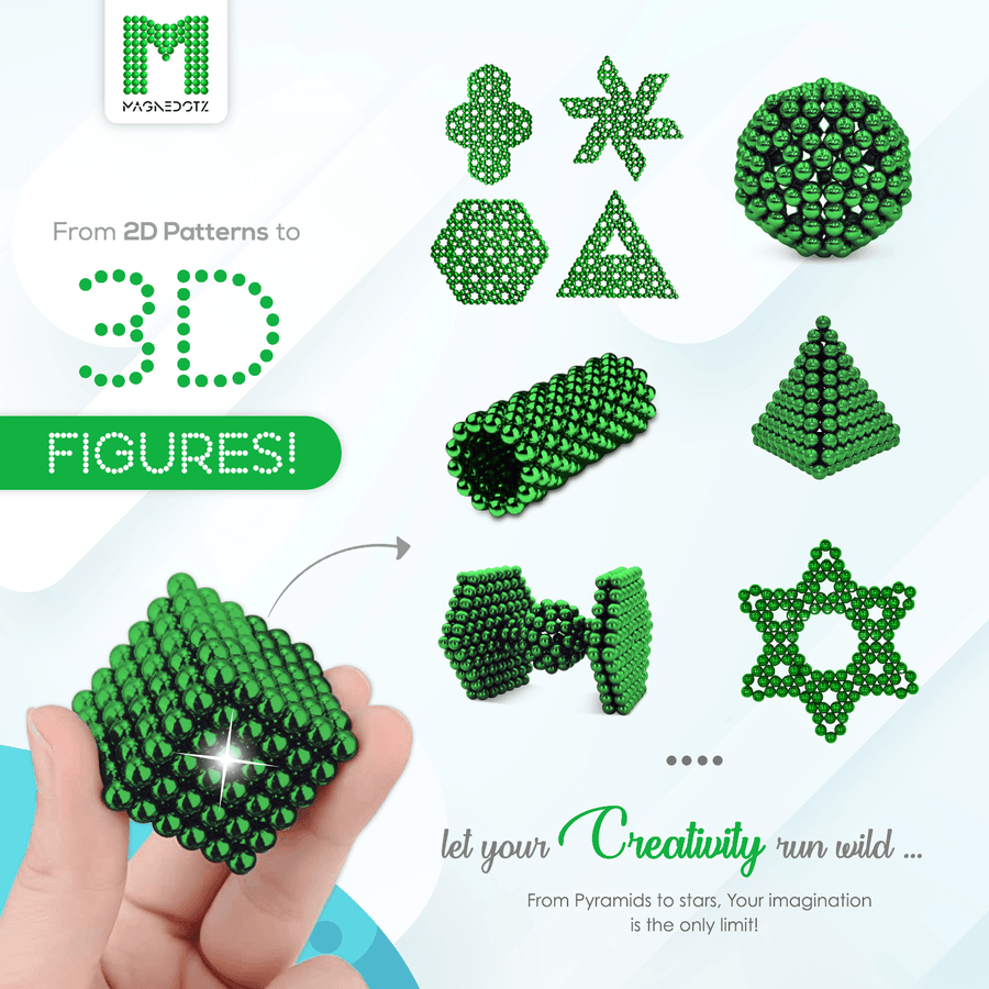 5MM Green MagneDotz