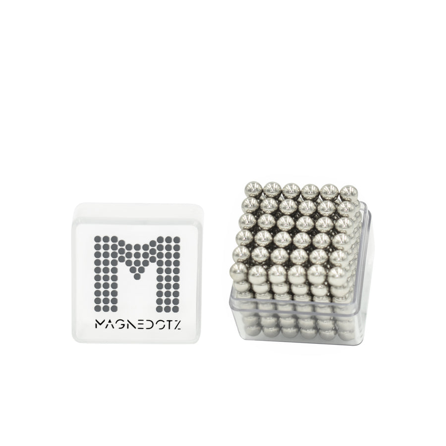 5MM Silver MagneDotz magnetic balls - desktop fidget toy – MagneDotZ