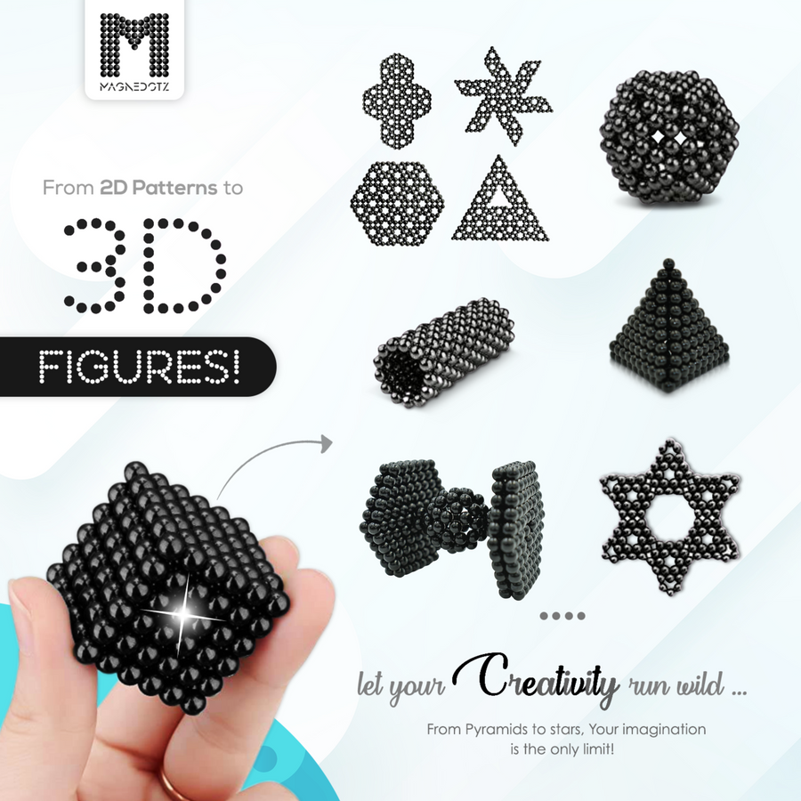 3MM Black MagneDotZ 1010 pcs