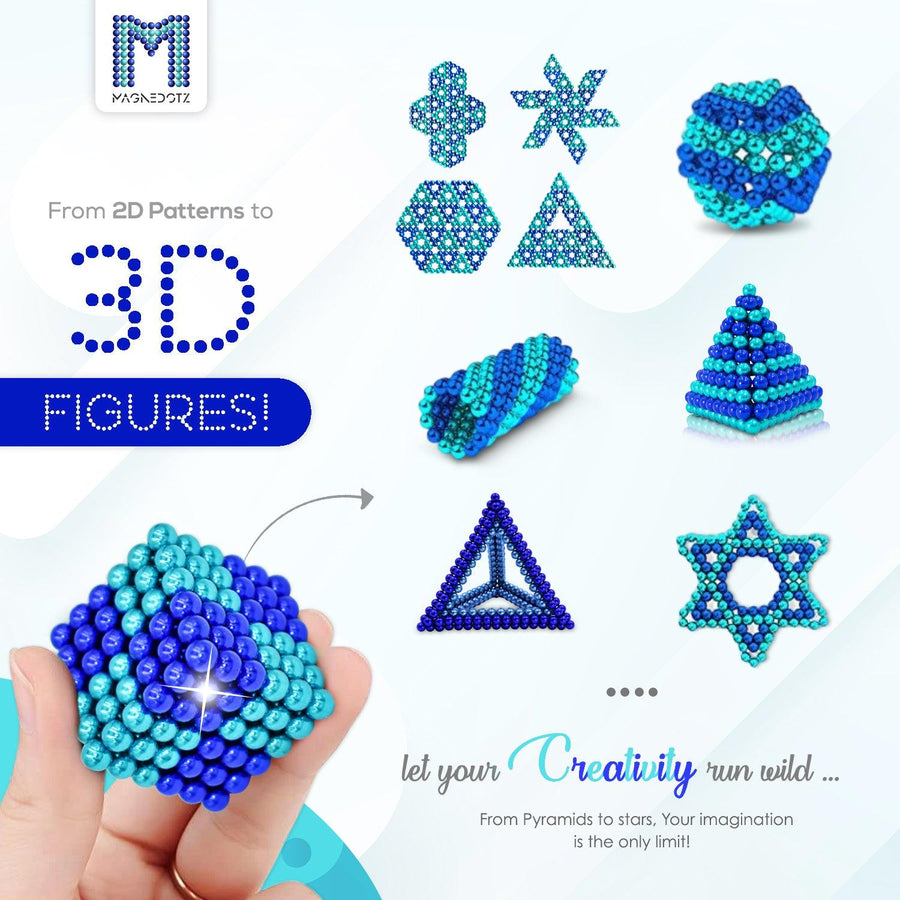 5MM Blue & Cyan MagneDotZ