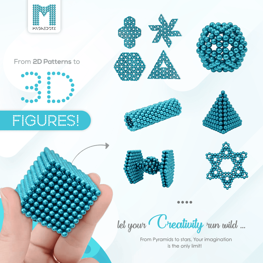 3MM Cyan MagneDotZ