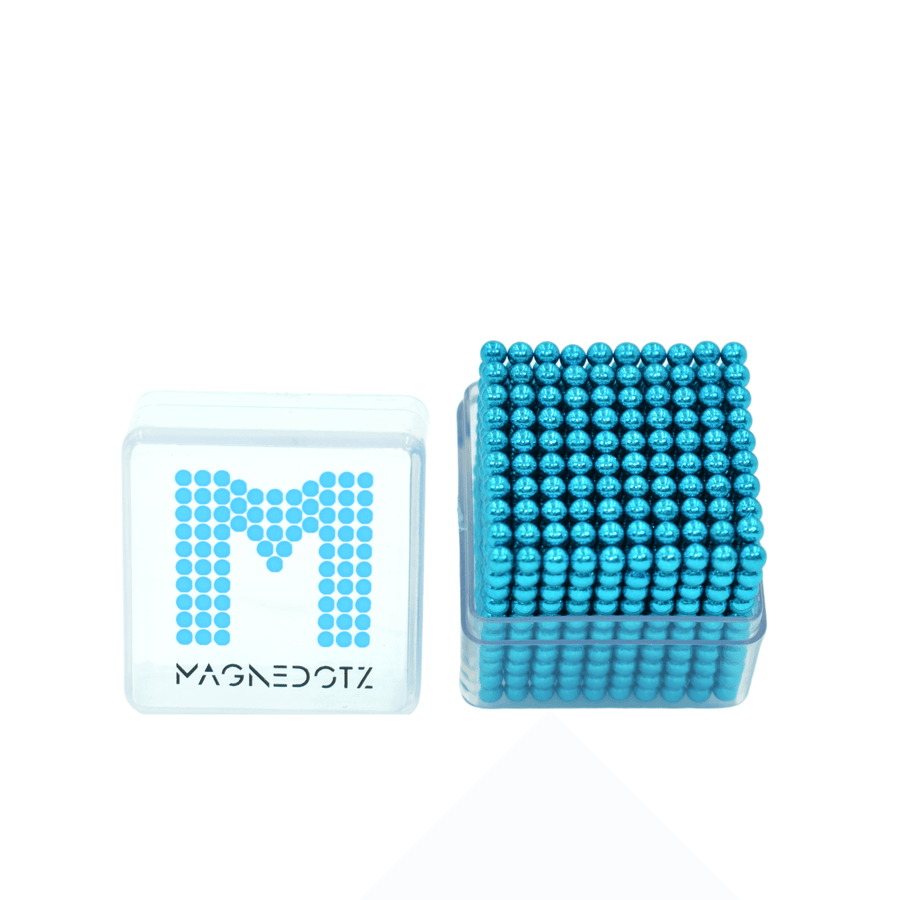 3MM Cyan MagneDotZ magnetic balls desktop fidget toy